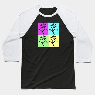 Pop Art Flower 23 Baseball T-Shirt